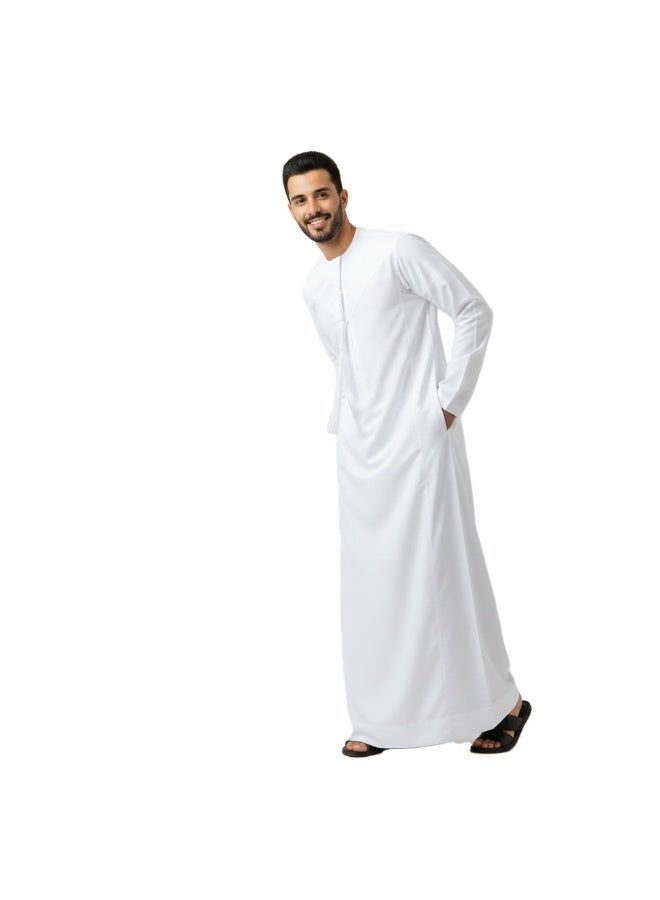 راحمة كوليكشنز كندورة إماراتية أصلية للرجال من رحمة | ثوب/دشداشة فاخرة مخيطة يدويًا، تصميم تقليدي، تنضح بالفخامة والرقي - Image 3